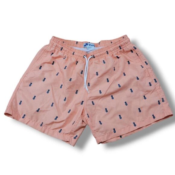 Trunks Surf & Swim Co. Shorts Size XL W32"xL5.5" Swimwear Swim Shorts Pineapple - Picture 1 of 7